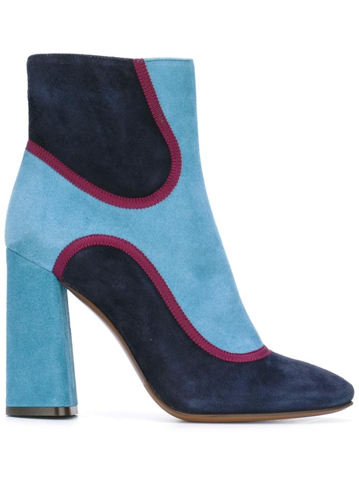 L'autre Chose Two-tone Boots - Blue