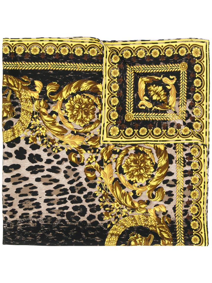 Versace Wild Baroque Print Foulard - Multicolour