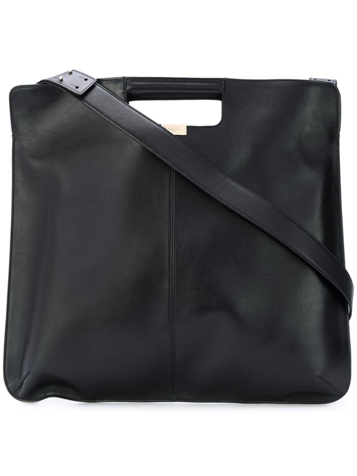 Rochas Tote Bag With Cut Out Handles - Black