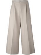08sircus Cropped Wide Leg Trousers - Nude & Neutrals