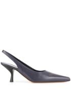 The Row Pointed Toe Slingback Pumps - Blue