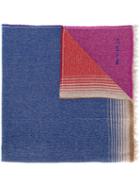 Etro Striped Scarf, Adult Unisex, Silk/cashmere/wool