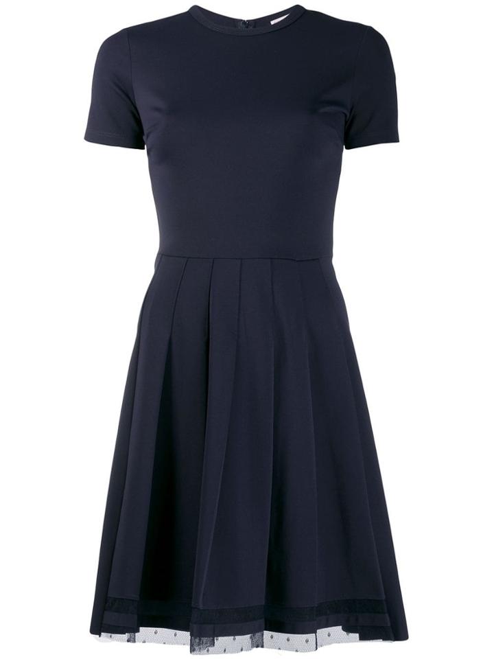 Red Valentino Pussy Bow Mini Dress - Blue