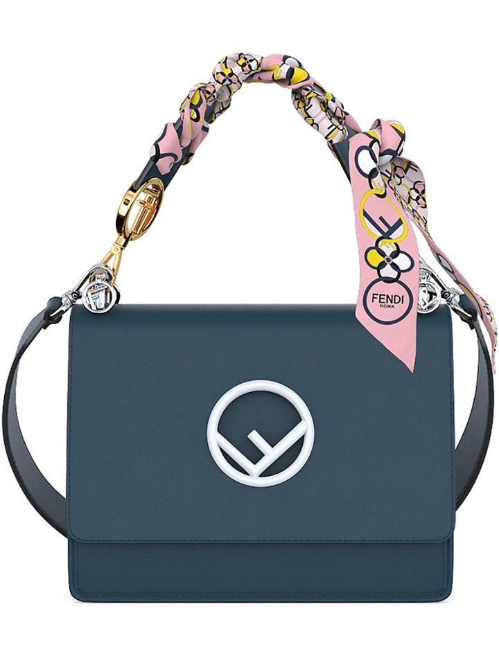 Fendi Customisable Kan I F Bag - Blue