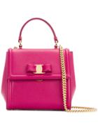 Salvatore Ferragamo Small Vara Top Handle Bag - Pink & Purple
