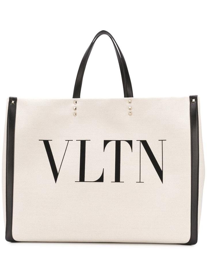 Valentino Valentino Garavani Vlnt Tote - Neutrals