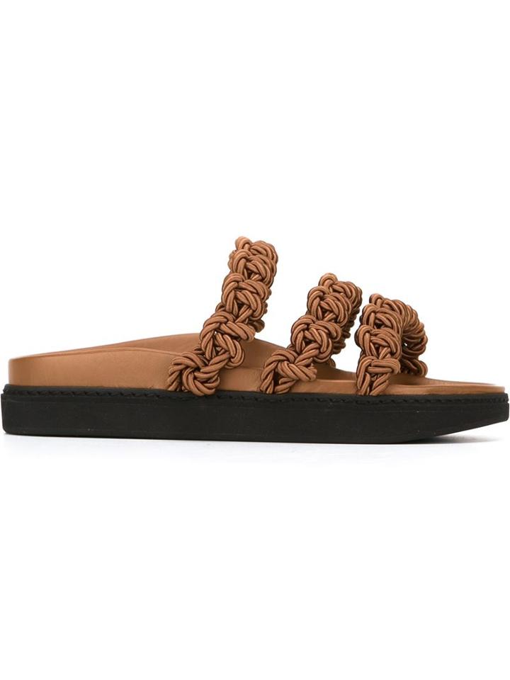 Simone Rocha Three Braided Strap Sandals