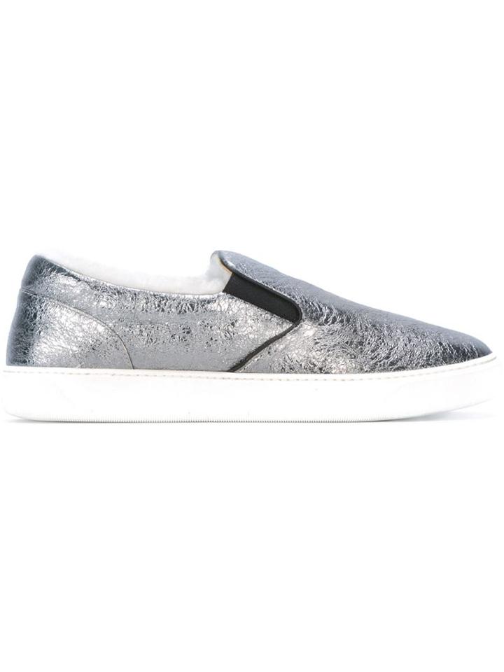 Moncler Roseline Sneakers, Women's, Size: 41, Grey, Leather/rubber