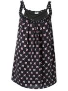 Au Jour Le Jour Cross Print Dress - Black