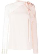 Philosophy Di Lorenzo Serafini Asymmetric Lace Blouse - Pink