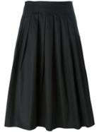 Vince Pleated Skirt, Women's, Size: 6, Black, Cotton