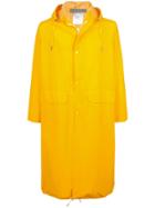 Geo Mid-length Raincoat - Yellow