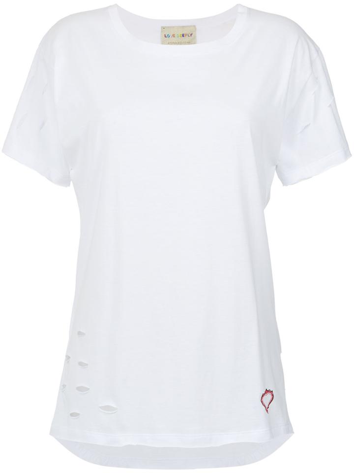 Andrea Bogosian Destroyed T-shirt - White