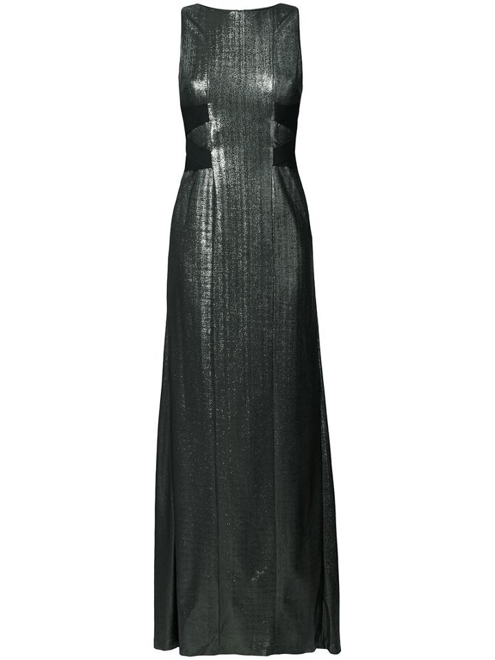 Galvan - Contrast Halterneck Dress - Women - Polyamide/spandex/elastane/viscose - 34, White, Polyamide/spandex/elastane/viscose