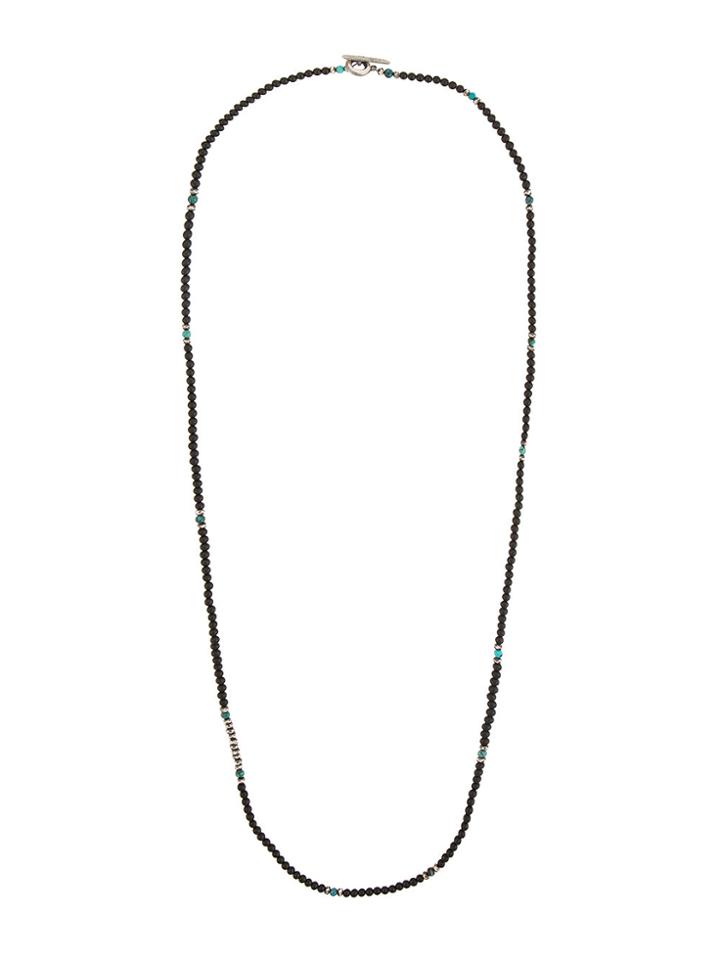 M. Cohen Gemstone Beaded Necklace - Black