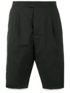 Raf Simons - Printed Layered Shorts - Men - Cotton/virgin Wool - 50, Black, Cotton/virgin Wool