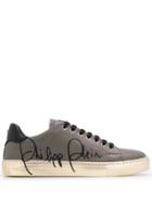 Philipp Plein Signature Low Top Sneakers - Grey