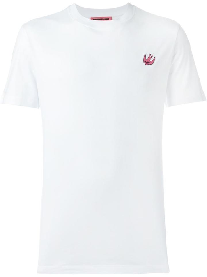 Mcq Alexander Mcqueen 'swallow' T-shirt, Men's, Size: Xxl, White, Cotton