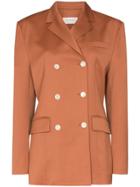 Low Classic Classic Double-breasted Wool Blazer - Brown