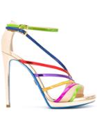 Loriblu Strappy Heeled Sandals - Metallic