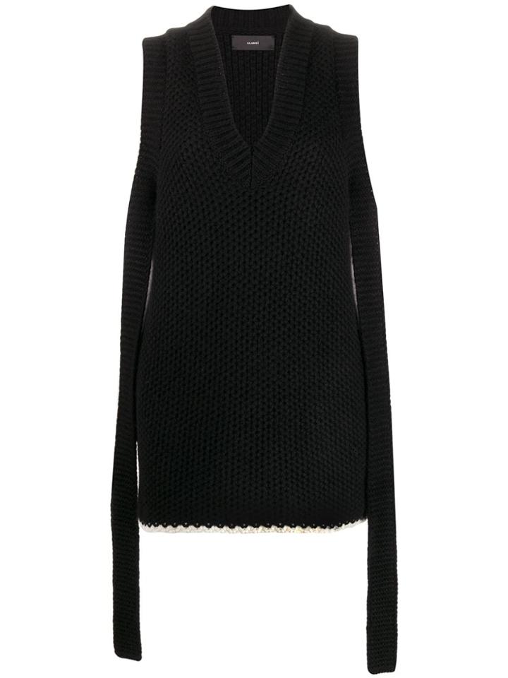 Alanui Bright Touch Cashmere Dress - Black