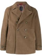 Fay Double-breasted Jacket - Brown