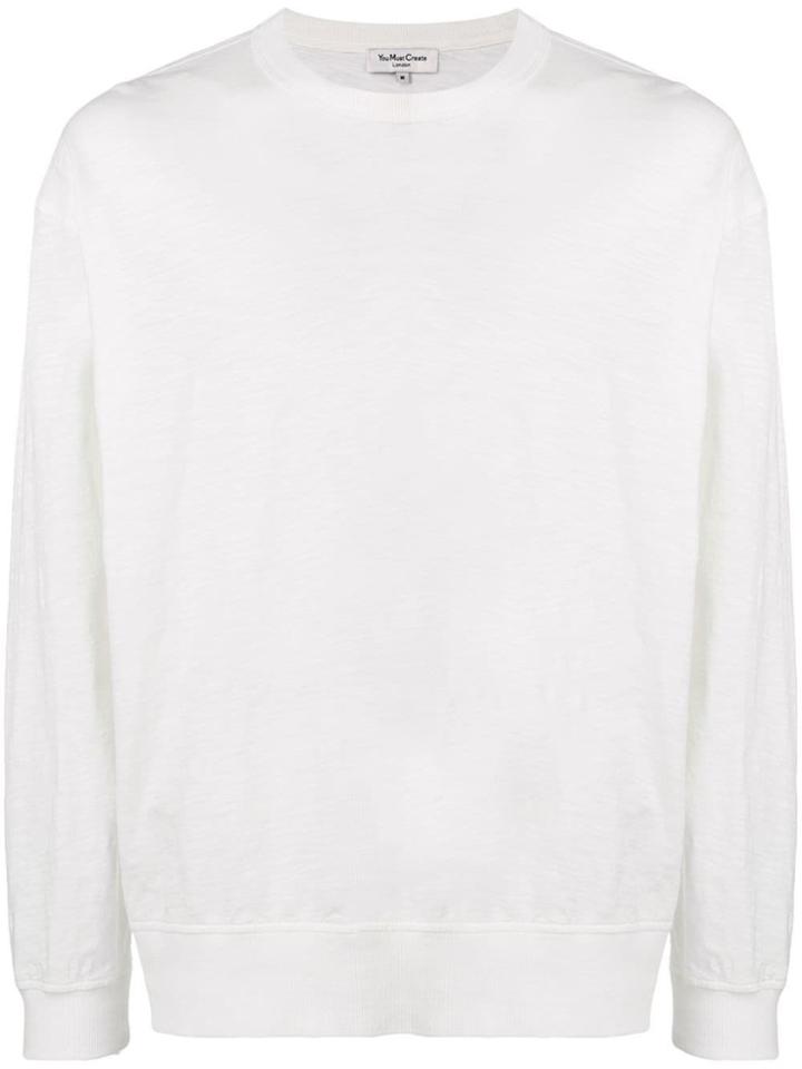 Ymc Crew Neck Sweater - White