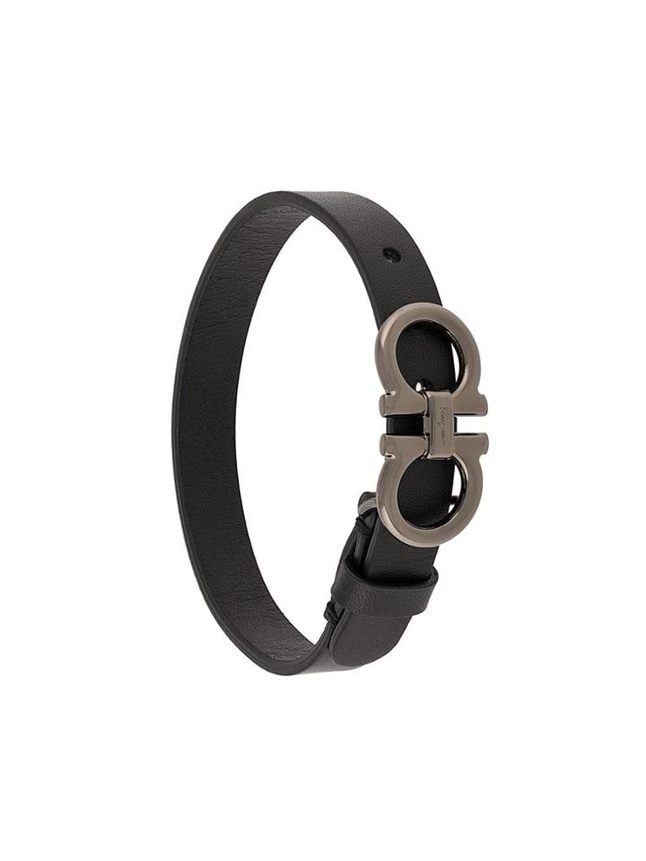 Salvatore Ferragamo Gancio Belt-bracelet - Black