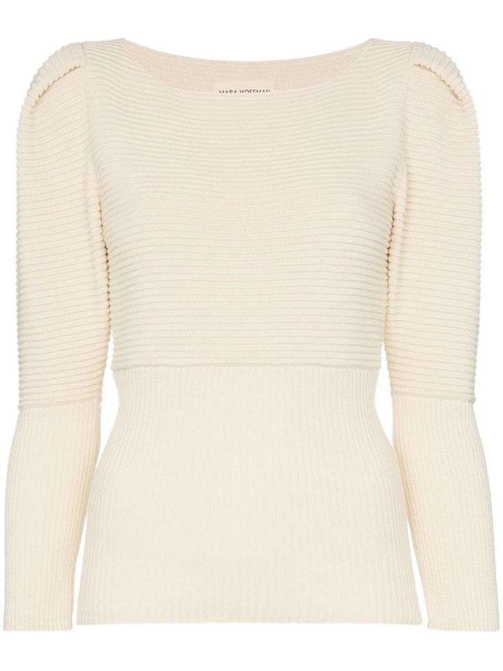 Mara Hoffman Ribbed Knit Top - Neutrals