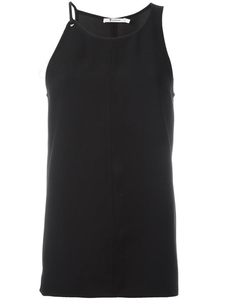 T By Alexander Wang Round Neck Tank Top, Women's, Size: 6, Polyester
