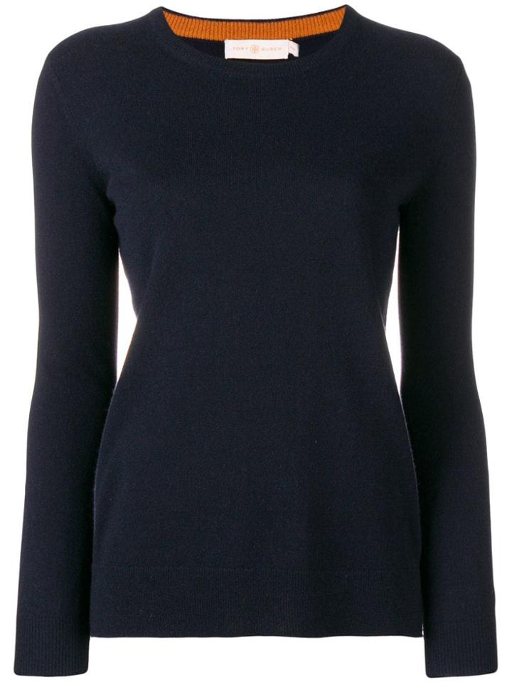 Tory Burch Round Neck Sweater - Blue