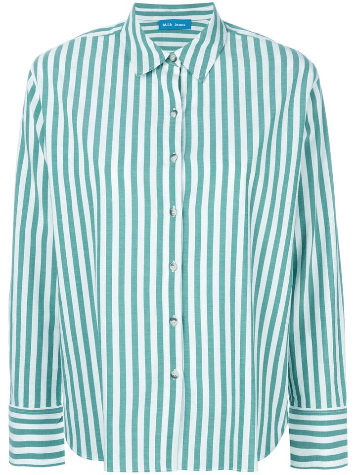 Mih Jeans - Striped Shirt - Women - Cotton - S, White, Cotton