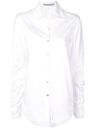 Silvia Tcherassi Ruched Sleeves Shirt - White