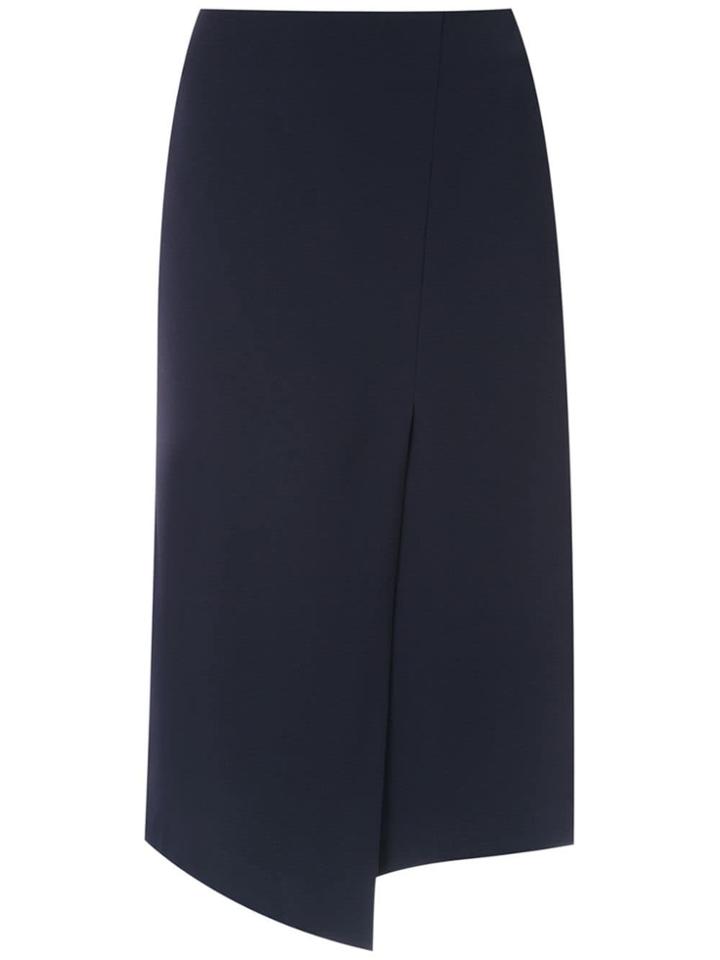 Gloria Coelho Wrap Midi Skirt - Black