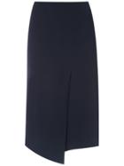 Gloria Coelho Wrap Midi Skirt - Black