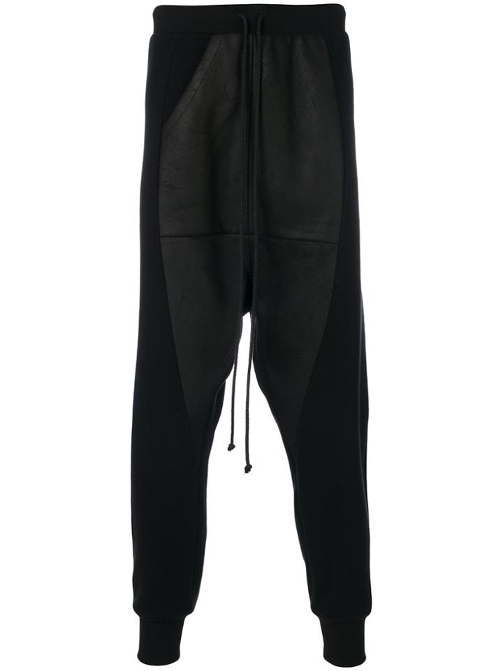 Lost & Found Rooms Draped Track Trousers - Black