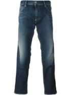 Emporio Armani Five Pocket Slim-fit Jeans, Men's, Size: 36, Blue, Cotton/spandex/elastane