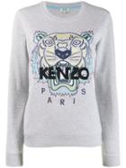 Kenzo Tiger Logo Sweater - Grey