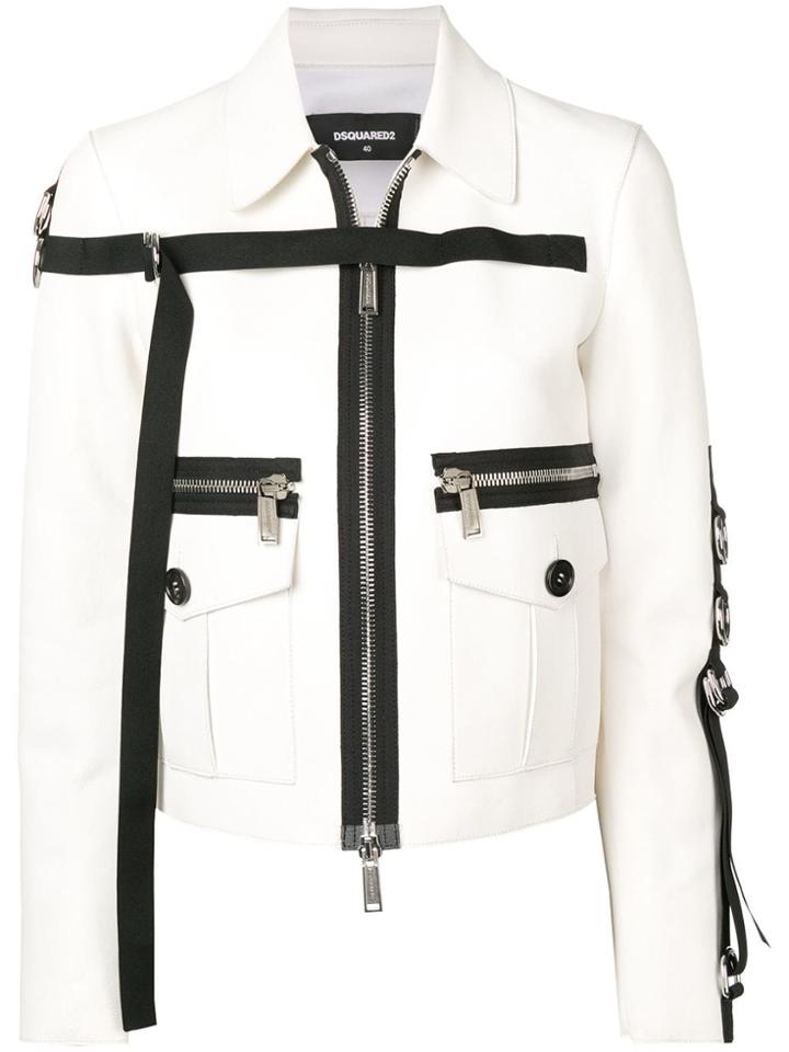 Dsquared2 Punk-inspired Embellished Jacket - Neutrals