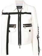 Dsquared2 Punk-inspired Embellished Jacket - Neutrals