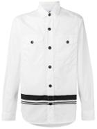 Chest Pocket Striped Shirt - Men - Cotton - S, White, Cotton, Stone Island