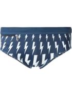 Neil Barrett Lightning Bolt Swimming Trunks