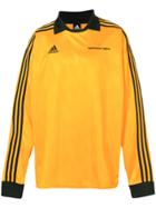 Gosha Rubchinskiy Logo Long-sleeve Polo Top - Yellow & Orange