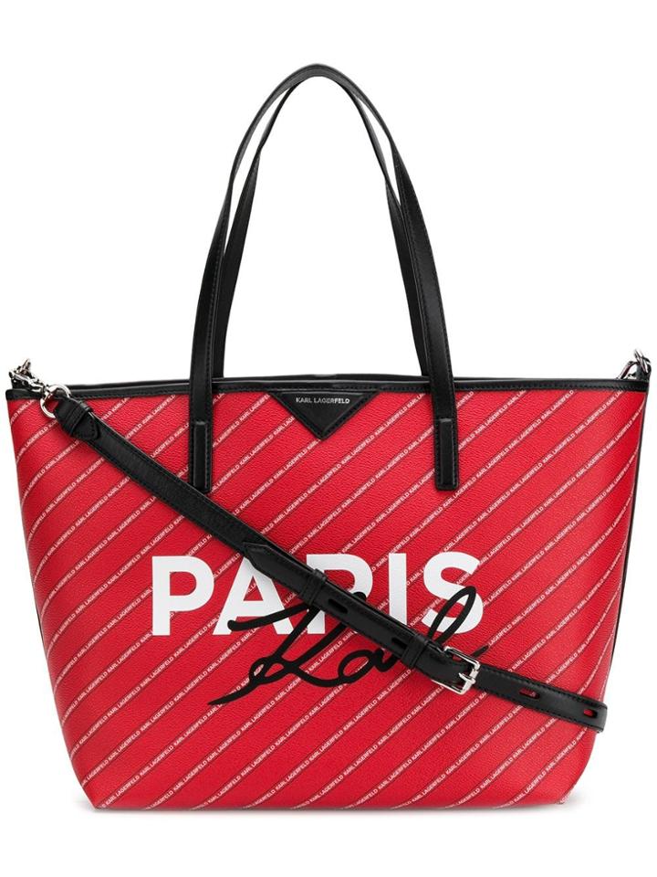 Karl Lagerfeld Paris Tote Bag - Red