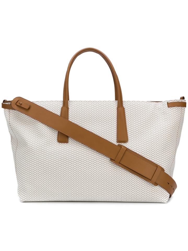 Zanellato Large Print Shopper Bag - Nude & Neutrals