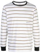 Saturdays Nyc Striped Long-sleeved T-shirt - White