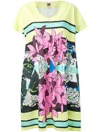 I M Isola Marras Floral Print Dress, Women's, Size: 40, Yellow/orange, Cotton