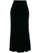 Boutique Moschino Flower Midi Skirt - Black