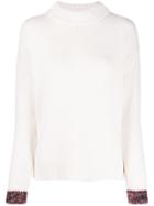 Roberto Collina Contrast-cuffs Knit Jumper - Neutrals