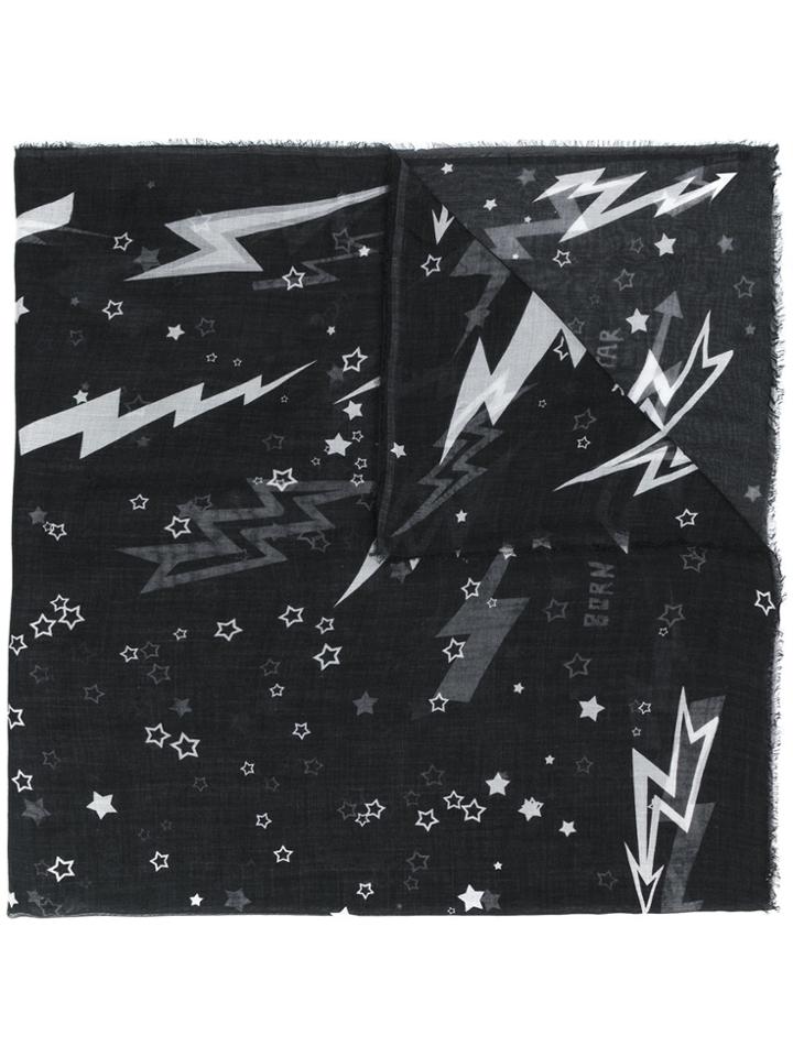 Faliero Sarti Star Print Scarf - Grey